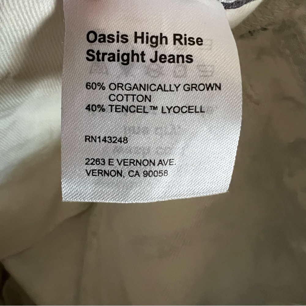 Reformation Oasis High Rise Straight Jeans Size 24 - Picture 14 of 15